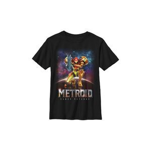 Fifth Sun Nintendo Big Boys Metroid Samus Returns Portrait Short Sleeve T-Shirt